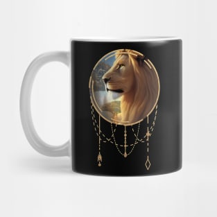 Awesome lion in the sunset Mug